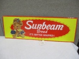 STAMPED TIN SUNBEAM BREAD SIGN