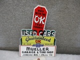 POWDERCOAT OK USED CAR SIGN