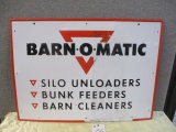 STAMPED TIN BARN -O-MATIC SIGN