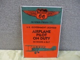 PORCELAIN PHILLIPS 66 AVIATION SIGN