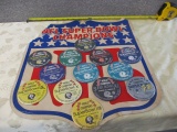 SUPERBOWL CHAMPIONS BUTTON DISPLAY