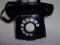 BLACK PHONE W/ BLACK NUMBERS ONLY ON DIAL