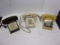 (3) DESK PHONES : BROWN, OFF WHITE & YELLOW