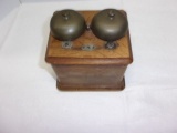 SMALL TWO BELL WALL PHONE RINGER