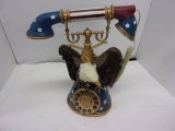 FRENCH STYLE W/EAGLE IN CENTER ROTARY PHONE