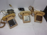 (3) OFFICE DESK PHONES W/ INTERCOM BUTTONS