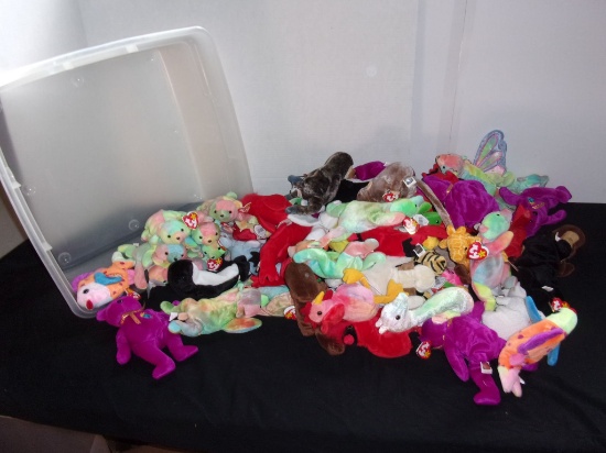 Large Group of Beanie Babies