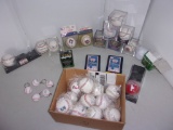 Group of Baseballs - (Some in protective case)