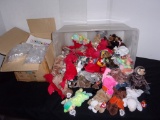 Large Group of Beanie Babies