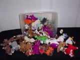 Large Group of Beanie Babies