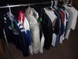 Clothing, some sports related, leather jacket most size large