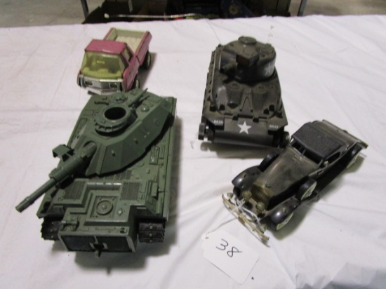 Toy Tanks and Cars