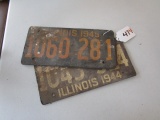 1944 & 1945 IL Plate