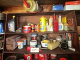 contents of shelf including oil not including shelf