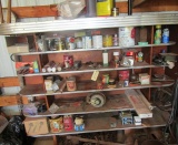 contents of shelves including shelf