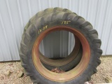 pair of 12-38 tires and rims