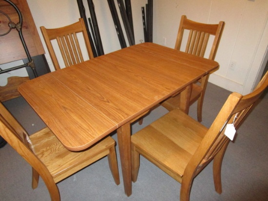 Drop Leaf Table and 4 Chairs