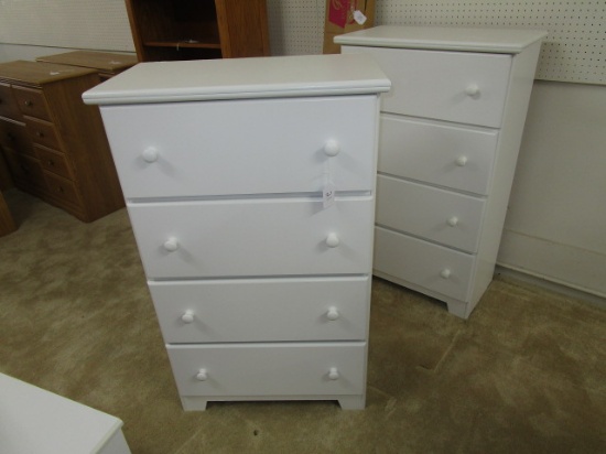 4 Drawer White Chest of Drawers