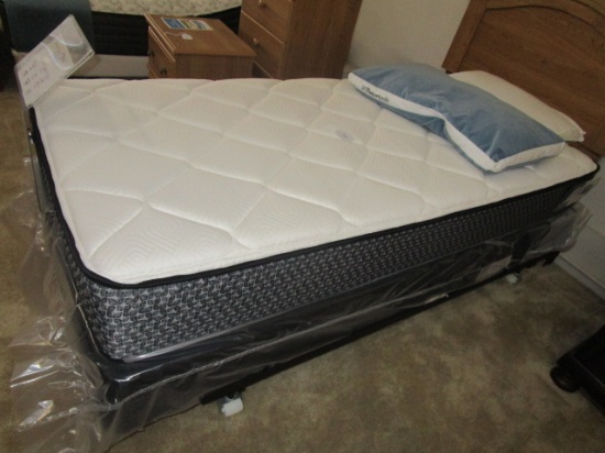 Sealy Twin Extra Long Mattress, Box Springs, and Frame