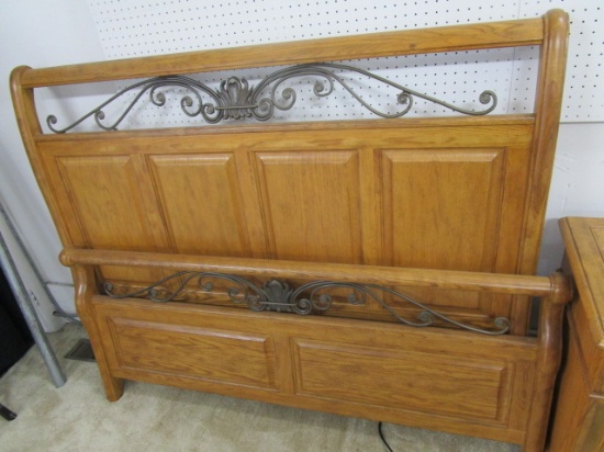 Lane Queen Bed Frame, Night Stand, Dresser and Mirror and Chest of Drawers