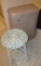 Wicker Stool and Laundry Hamper