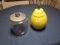 Glass Jar and Lemon Cookie Jar