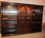 3 Piece Library Hutch Only, Items Displayed in Hutch are a Separate Lot.