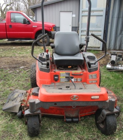 Kubota ZG327 Zero Turn gas, 60" cut mower, 206 hours