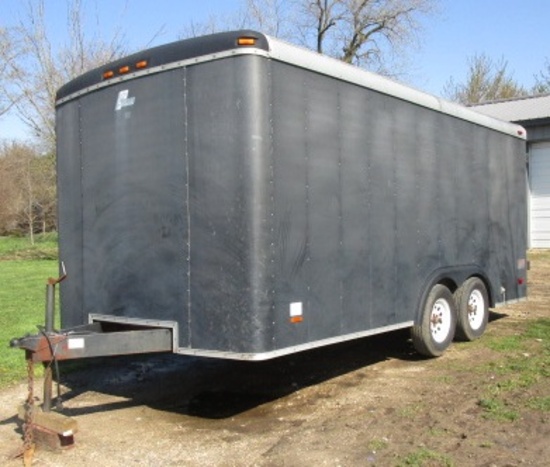 1995 Pace 16' enclosed trailer, 7,000 lb gvw