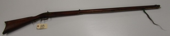 HEX BARREL BLACK POWDERED GUN, 59.5" LONG