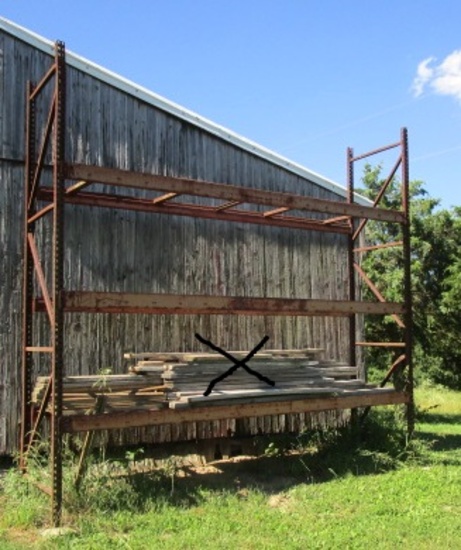 PALLET RACK ONLY LUMBER IS LOT 21