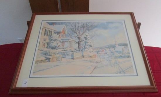 CHARLES L PETERSON PRINT, TO GRANDMOTHERS HOUSE