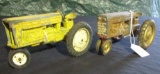 PAIR OF TRU SCALE TOY TRACTORS