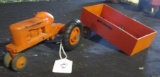 PLASTIC ALLIS CHALMERS WC AND WAGON, BOTH HAVE SIGNIFICANT DAMAGE