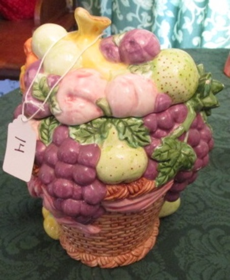 FRUIT BASKET COOKIE JAR