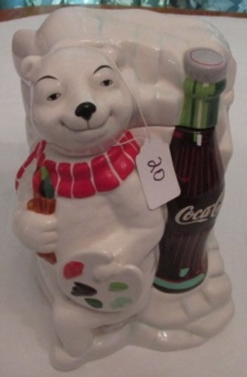 COCA COLA BEAR COOKIE JAR