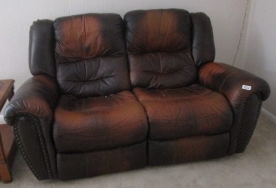 LOVE SEAT WITH RECLINERS ON EACH END