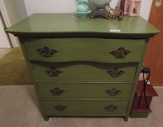 GREEN CHEST OF DRAWERS