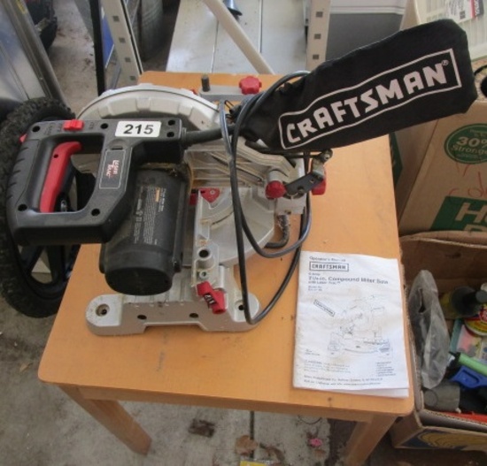 CRAFTSMAN COMPOUND MITER SAW AND TABLE