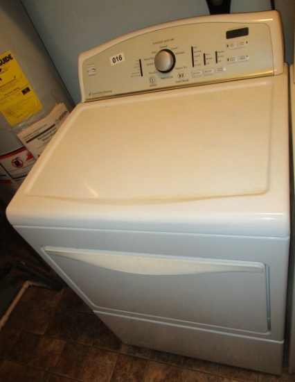 KENMORE AUTO MOISTURE SENSING ELECTRIC DRYER, BRING ALL TOOLS AND HELP NEEDED TO REMOVE