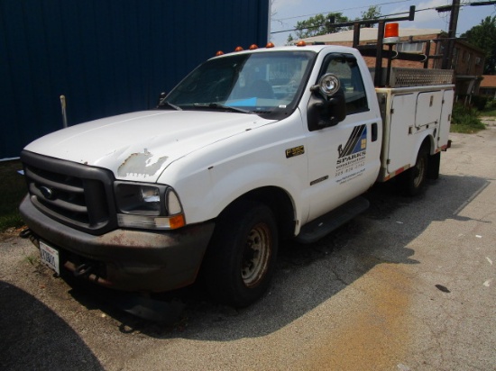 FORD F250 WITH CARGO BED, BILL OF SALE ONLY, NO TITLE, NO KEYS CONDITION UNKNOWN
