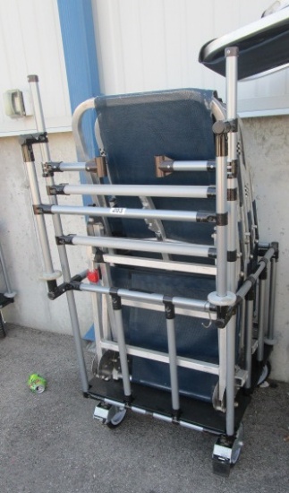 CART WITH 3 BLOOD DONATION CHAIRS