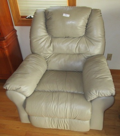 LAZY BOY SWIVEL, RECLINER, LEATHER