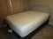 Queen mattress and box springs with head board and frame