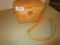 Longaberger purse basket with liner.