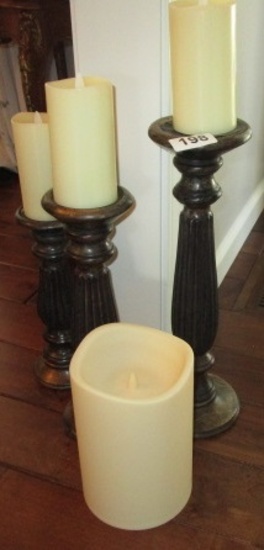 Candle sticks and battery operated candles