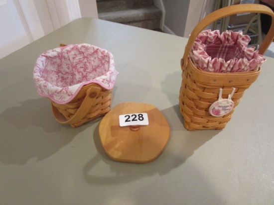 2 Longaberger horizon of hope baskets