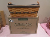 Longaberger collectors club 1997 welcome home basket