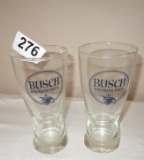 13 Busch beer glasses