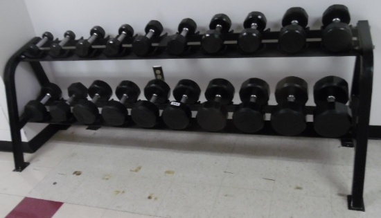 Dumbbells and Dumbbells Rack